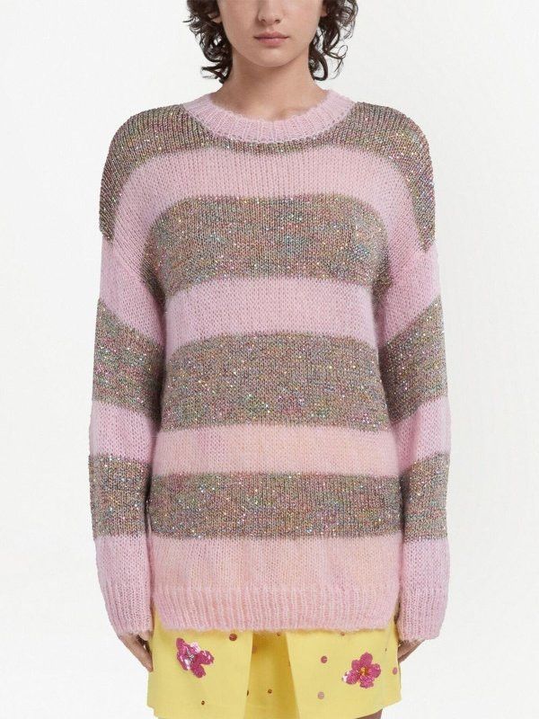 Marni o1srvl11e0624 Crewneck in Pink/Brown Size M / US 6-8 / IT 42-44 - 3 Thumbnail