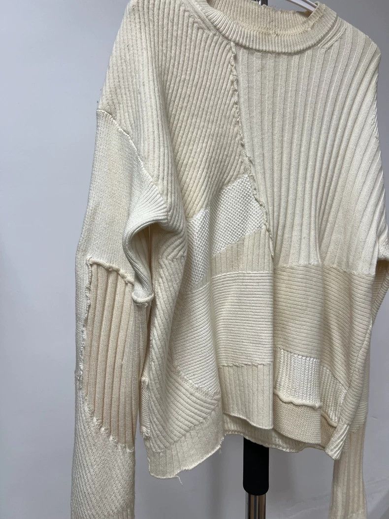 Helmut Lang HELMUT LANG Cashmere double layer eroded knit sweater Size L / US 10 / IT 46 - 4 Thumbnail