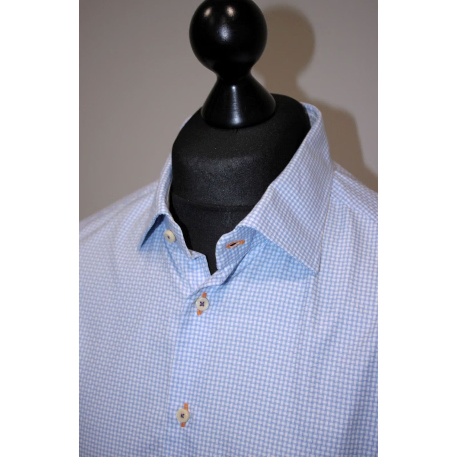 Vintage Stenströms Shirt Dress Shirt Mens Size 45 17 3/4 Cotton Multicoloured Twofold Regular Fit 100% cotton Mens Shirt Size US XXL / EU 58 / 5 - 2 Thumbnail