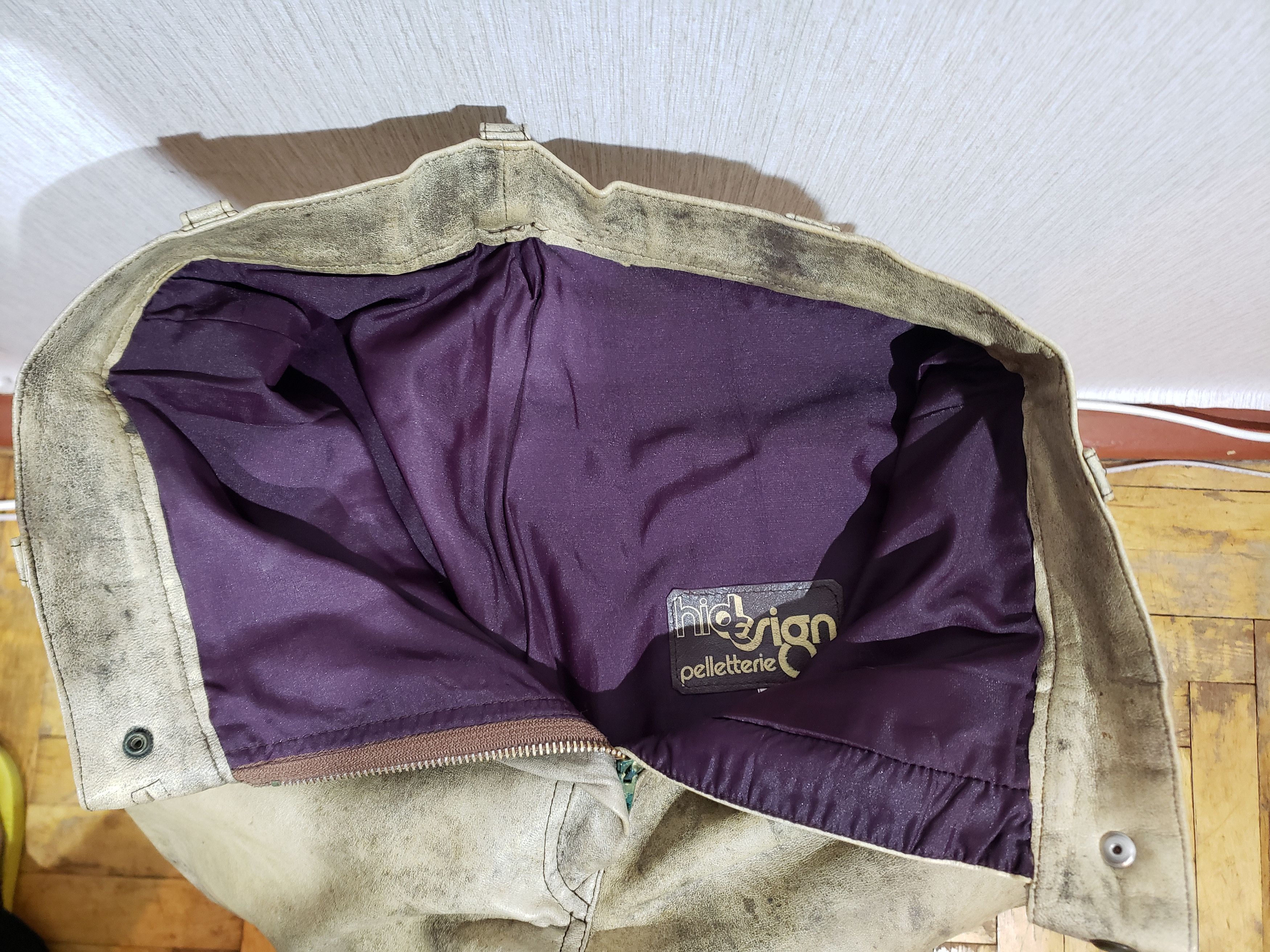 Genuine Leather Brown women's pants with pockets. Size 28" / US 6 / IT 42 - 6 Thumbnail