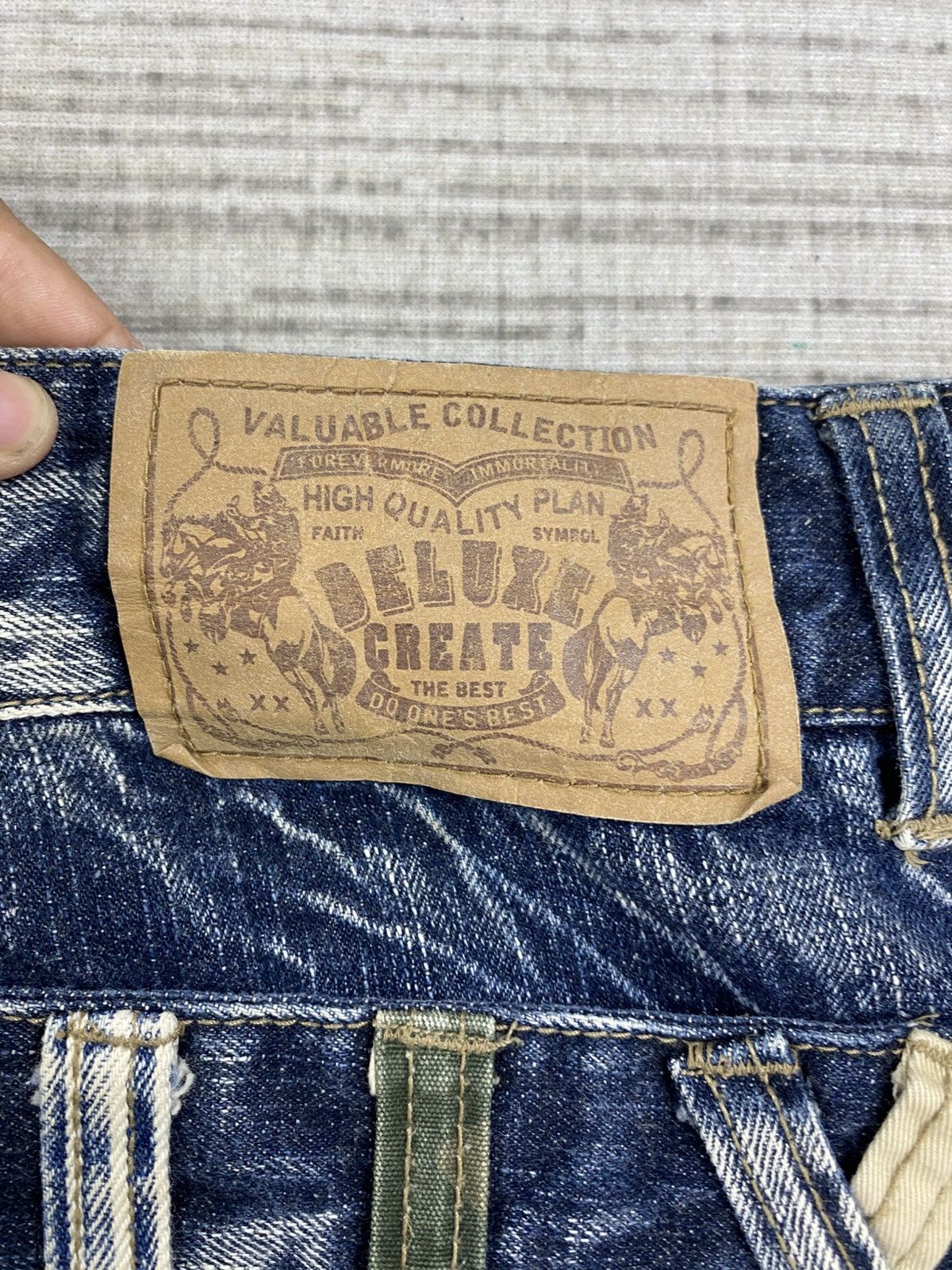 Hysteric Glamour Vintage Hysteric Style Creation Double Waist Denim Pants Size US 32 / EU 48 - 14 Thumbnail