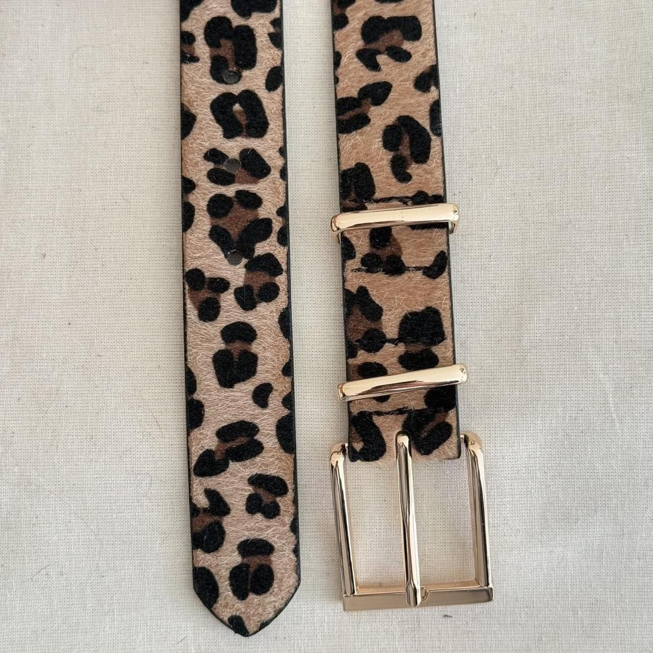 Vintage y2k style cheetah fur american western design belt Size ONE SIZE - 5 Thumbnail