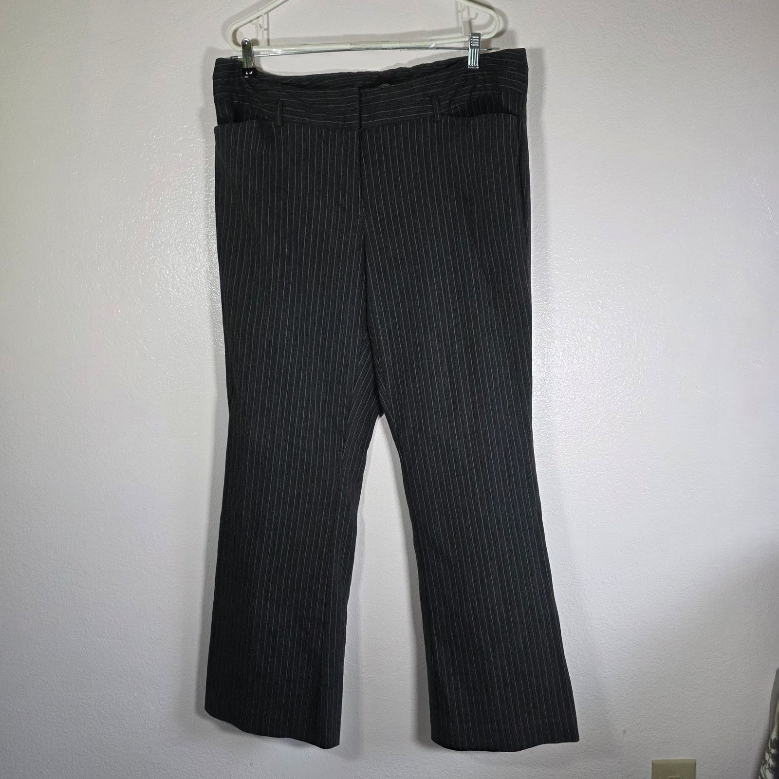 Other Lane Bryant Black Pinstripe Dress Pants Women’s Plus Size 20 Size 42" / US 20 - 1 Thumbnail