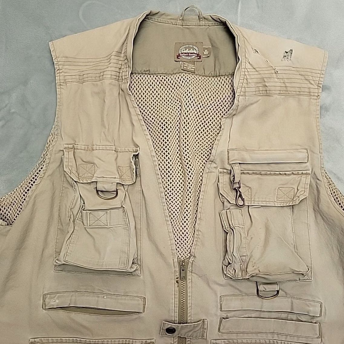 Vintage Cabela's Safari Vest Mens XL Khaki Beige Multi Pocket Utility Outdoors Photo Vest Size US XL / EU 56 / 4 - 6 Thumbnail