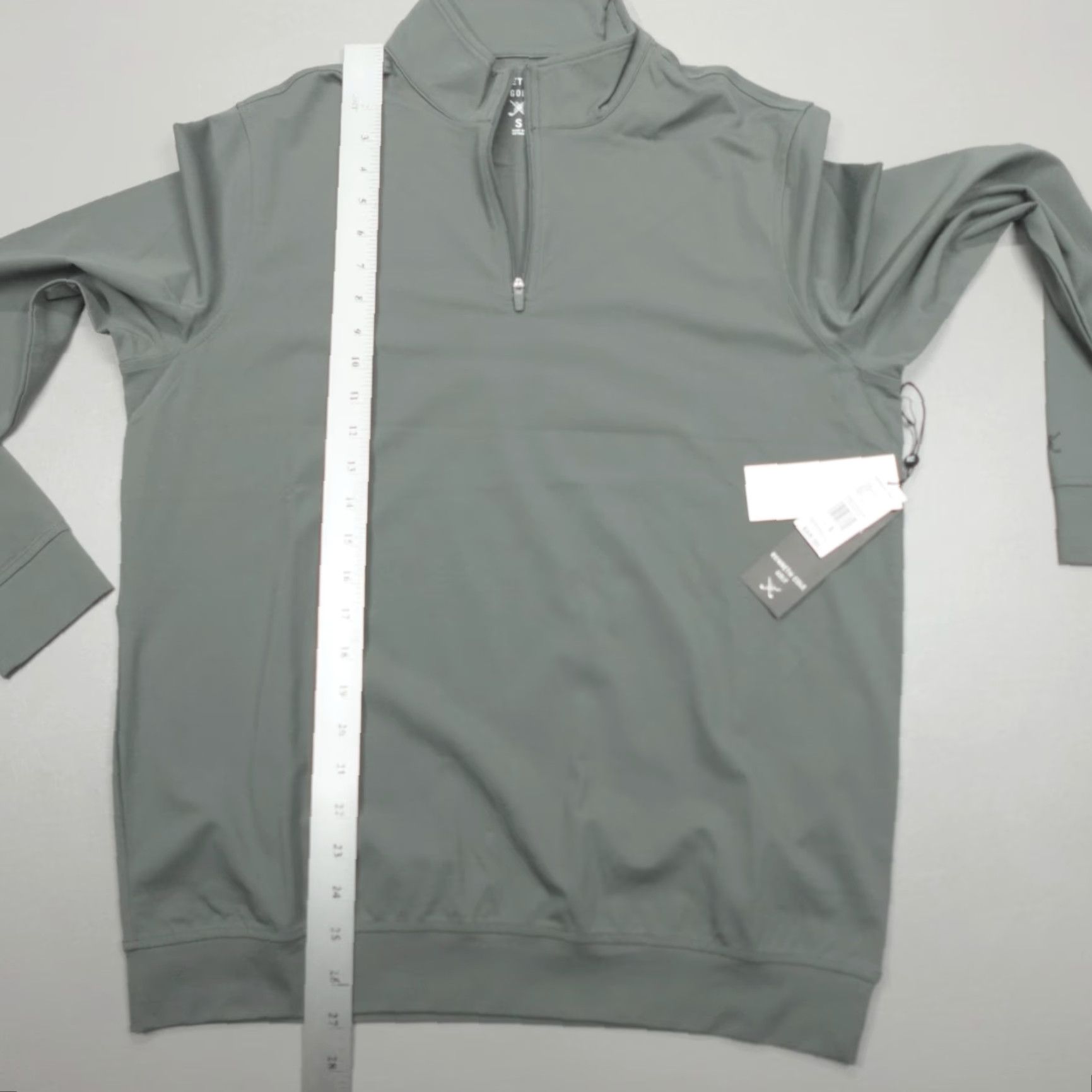 Kenneth Cole Kenneth Cole Golf 1/4 Zip Pullover Shirt Mens Size S Pine Grey Stretch Wicking Logo Knit Pullover Casual, Golf, Travel Mens Size US S / EU 44-46 / 1 - 5 Thumbnail