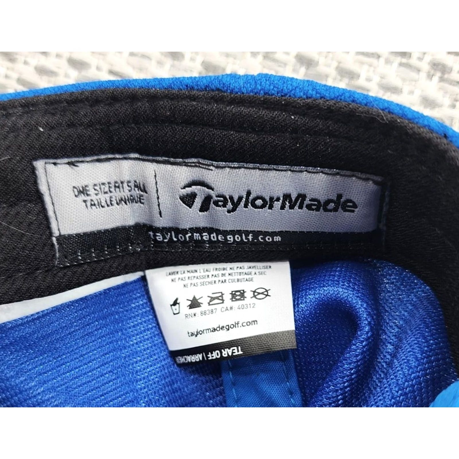 TaylorMade TaylorMade Hat Cap Strap Back Mens One Size Blue White Golf Embroidered M1 PSi - OSFA Adjustable, Twill, Herringbone, Royal Blue, Golf Hat Size ONE SIZE - 7 Thumbnail