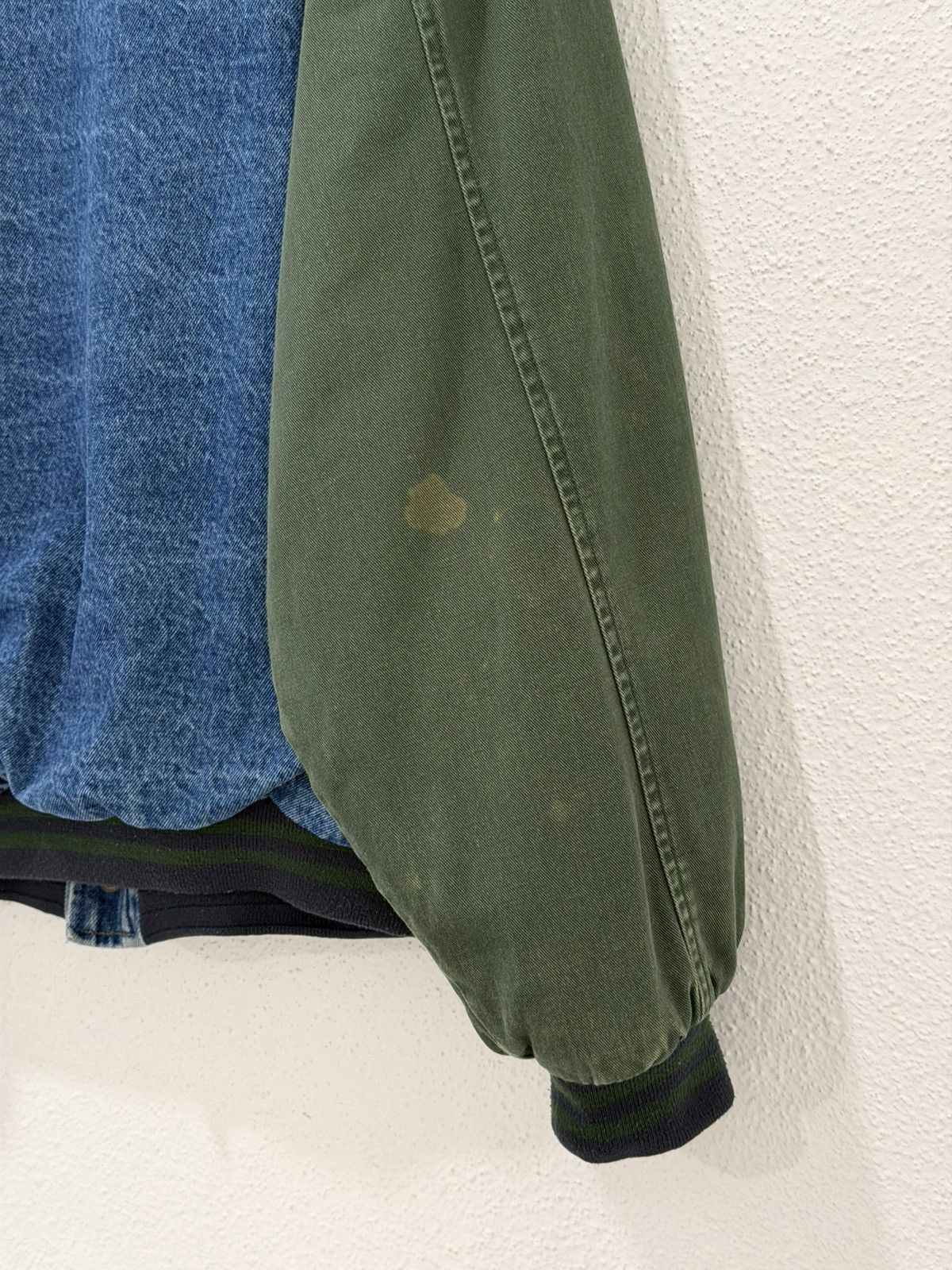 No Fear Vintage 90s NO FEAR Embroidered Denim Varsity Bomber Jacket Size US M / EU 48-50 / 2 - 5 Thumbnail