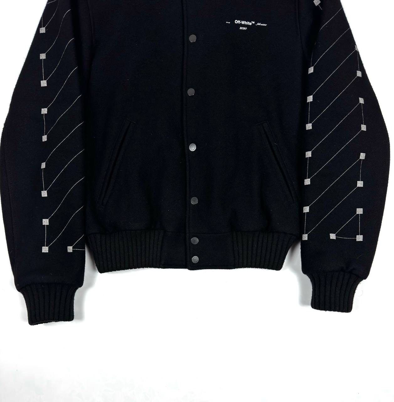 Off-White Off-White Wool Varsity Bomber Jacket Size US M / EU 48-50 / 2 - 4 Thumbnail