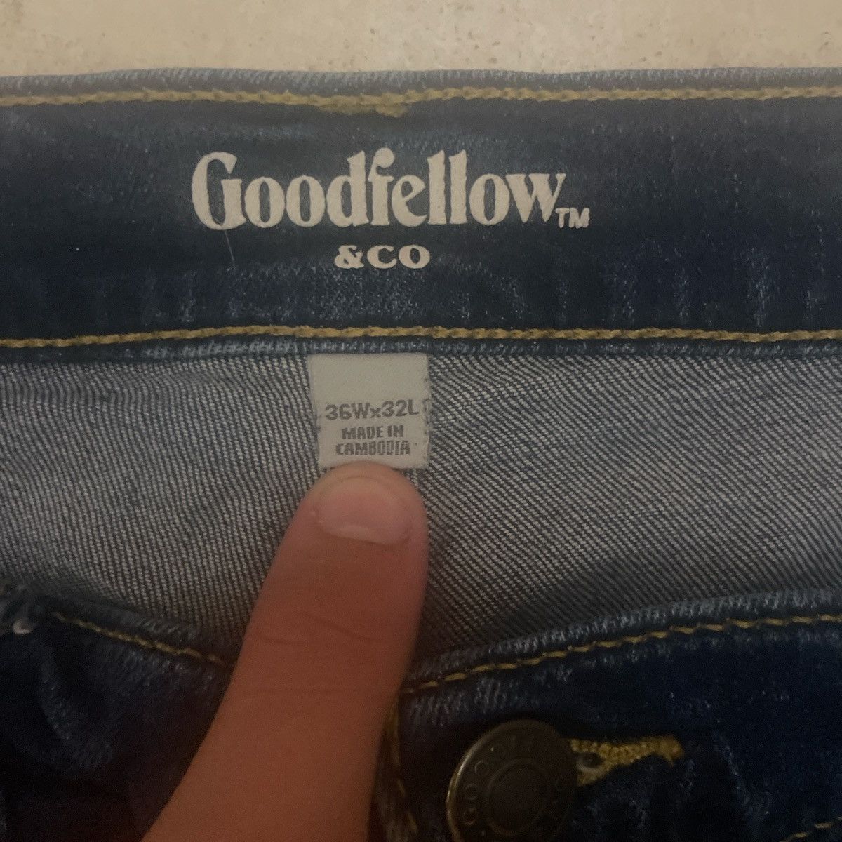 Other Dark blue baggy goodfellow jeans Size US 36 / EU 52 - 2 Thumbnail