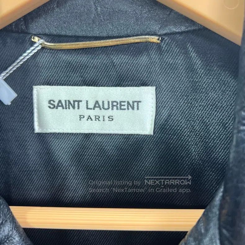 Saint Laurent Paris Saint Laurent Paris Lambskin zippered black vintage biker Size S / US 4 / IT 40 - 4 Thumbnail