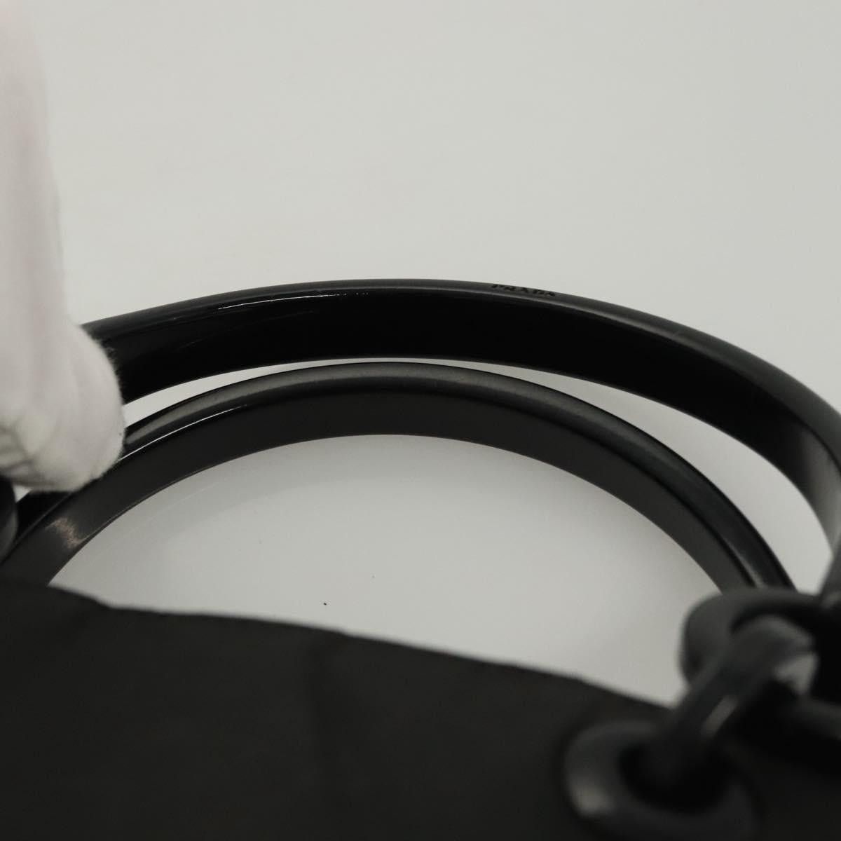 Prada PRADA Hand Bag Nylon Black Silver Size ONE SIZE - 8 Thumbnail