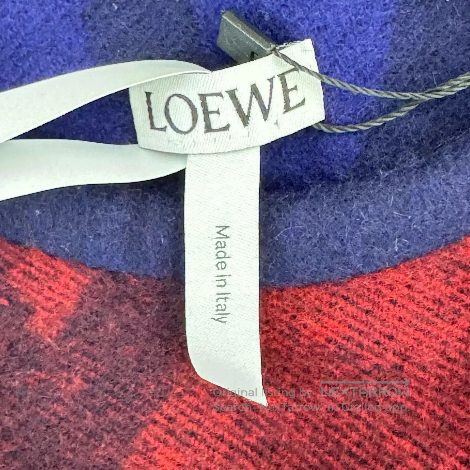 Loewe Loewe Red Blue Logo Shawl Dress. Size US XS / EU 42 / 0 - 2 Thumbnail