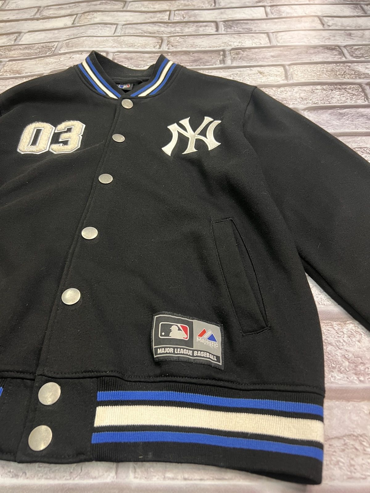 Majestic × New York Yankees NEW YORK MAJESTIC ATHLETIC 03 VARSITY JACKET Size US L / EU 52-54 / 3 - 4 Thumbnail