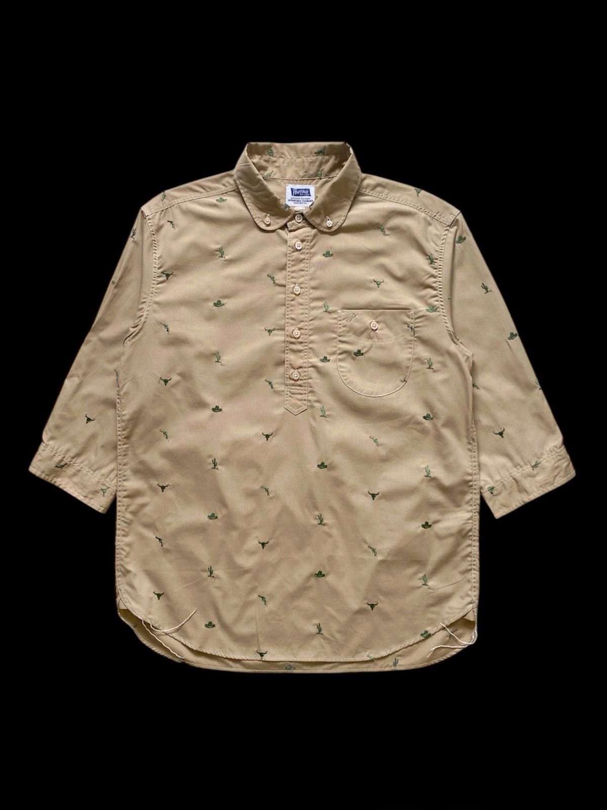 Pherrow's Vintage Pherrow’s Khaki Western-Americana Embroidered Shirt Size US M / EU 48-50 / 2 - 1 Thumbnail