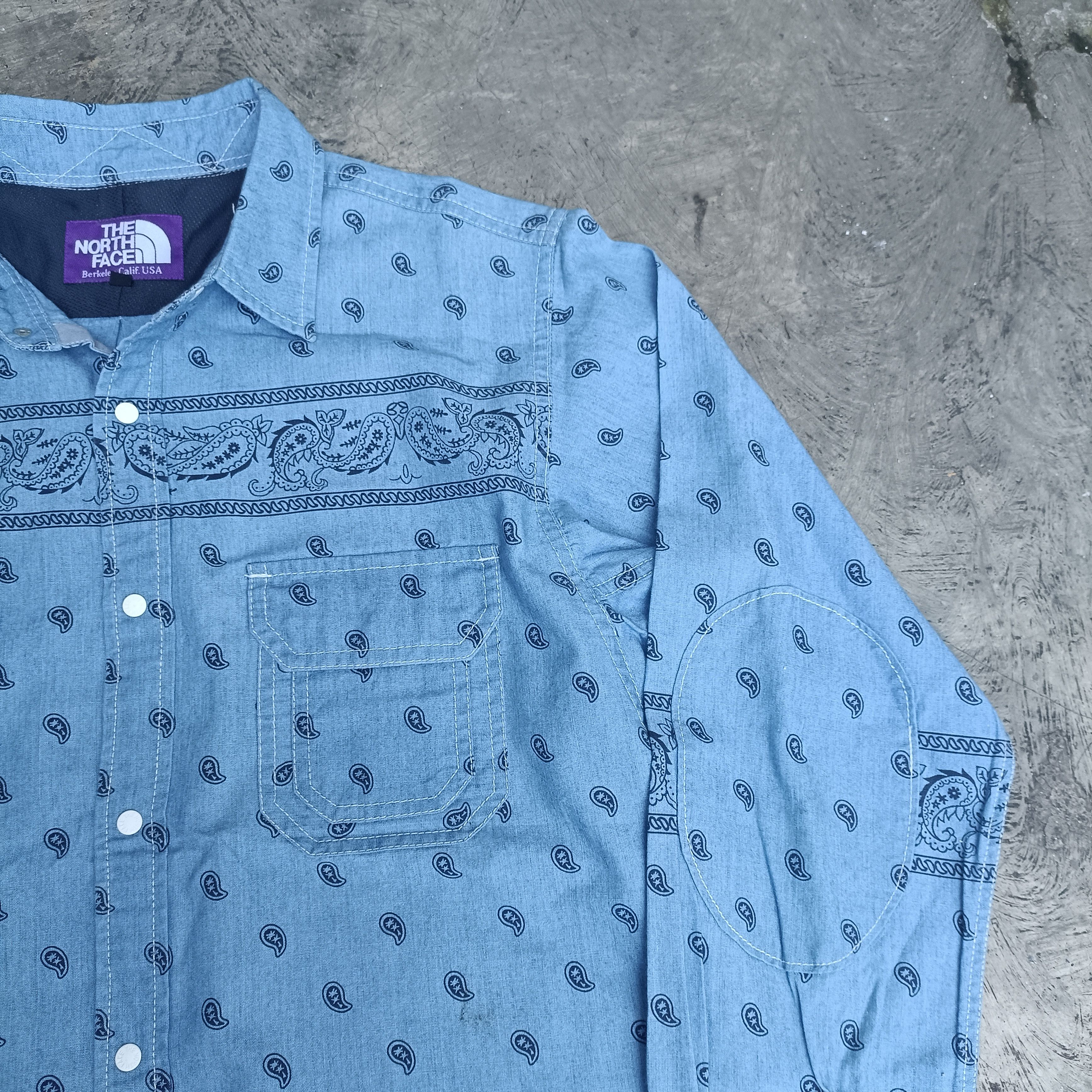Nanamica × The North Face Purple Label Paisley Snap Button Shirt Size US M / EU 48-50 / 2 - 4 Thumbnail