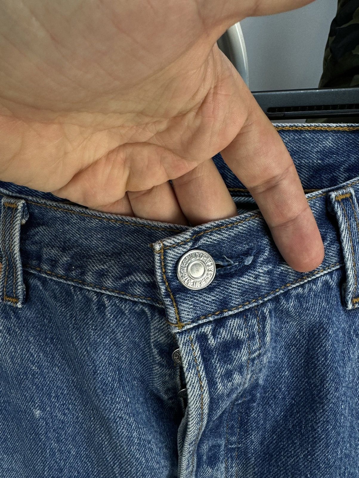 Levi's × Vintage Vintage LEVIS 501 Blue Regular Jeans Made in USA W38 L36(30) Size US 38 / EU 54 - 6 Thumbnail