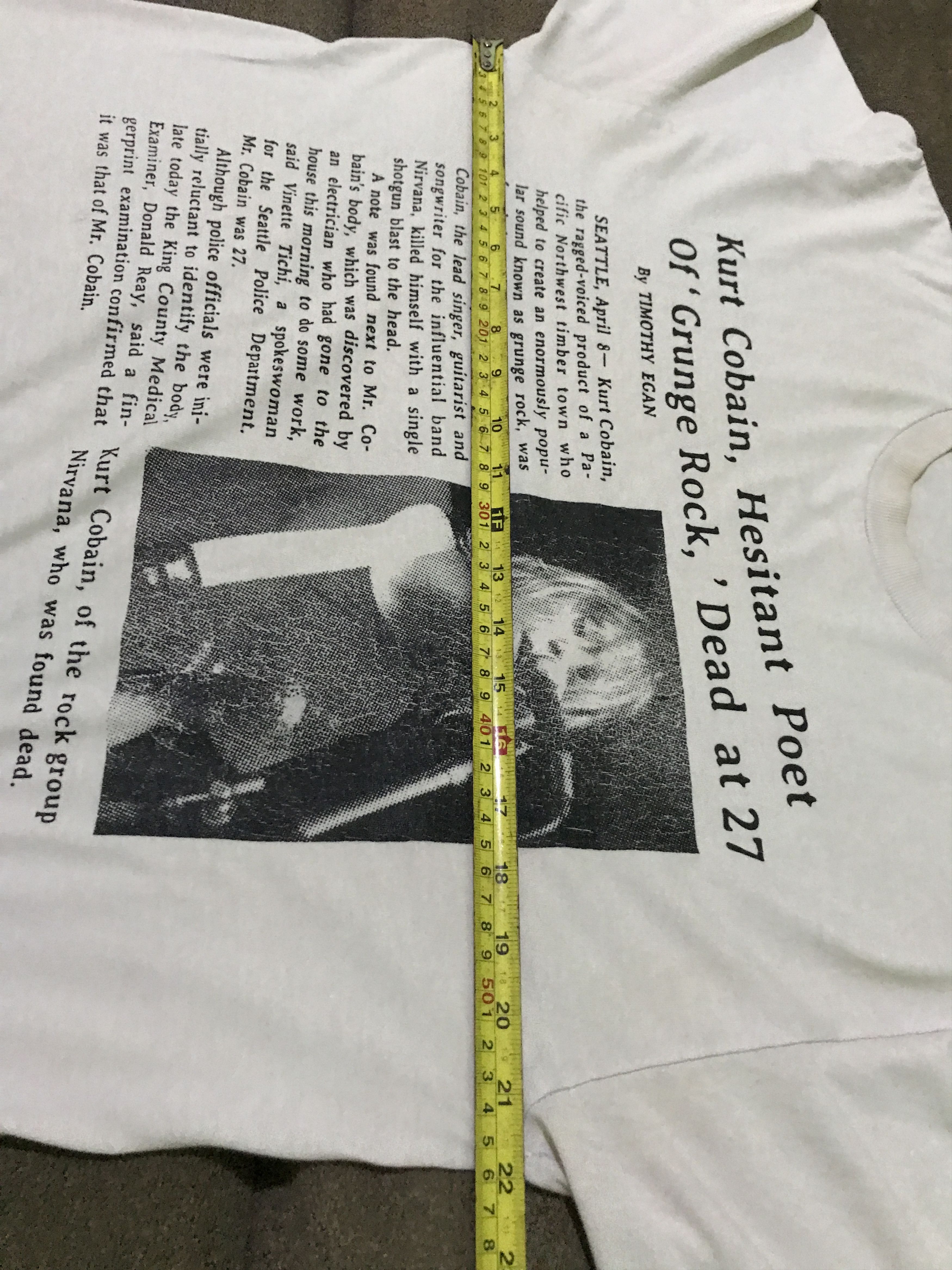 Nirvana Vintage Nirvana Shirt,alice in chains, sonic youth Size US L / EU 52-54 / 3 - 8 Thumbnail