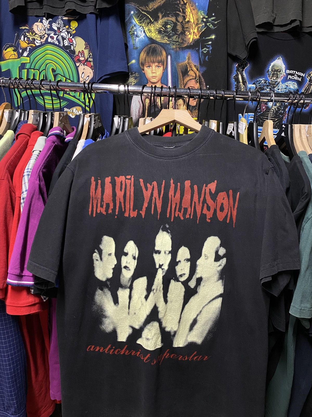 Vintage 90’s Vintage Marilyn Manson band shirt Large Size US L / EU 52-54 / 3 - 1 Thumbnail