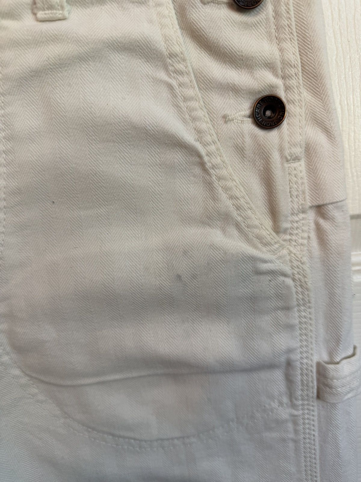 Iron Heart Iron Heart Herringbone Ecru Engineer Overalls Size US 32 / EU 48 - 8 Thumbnail