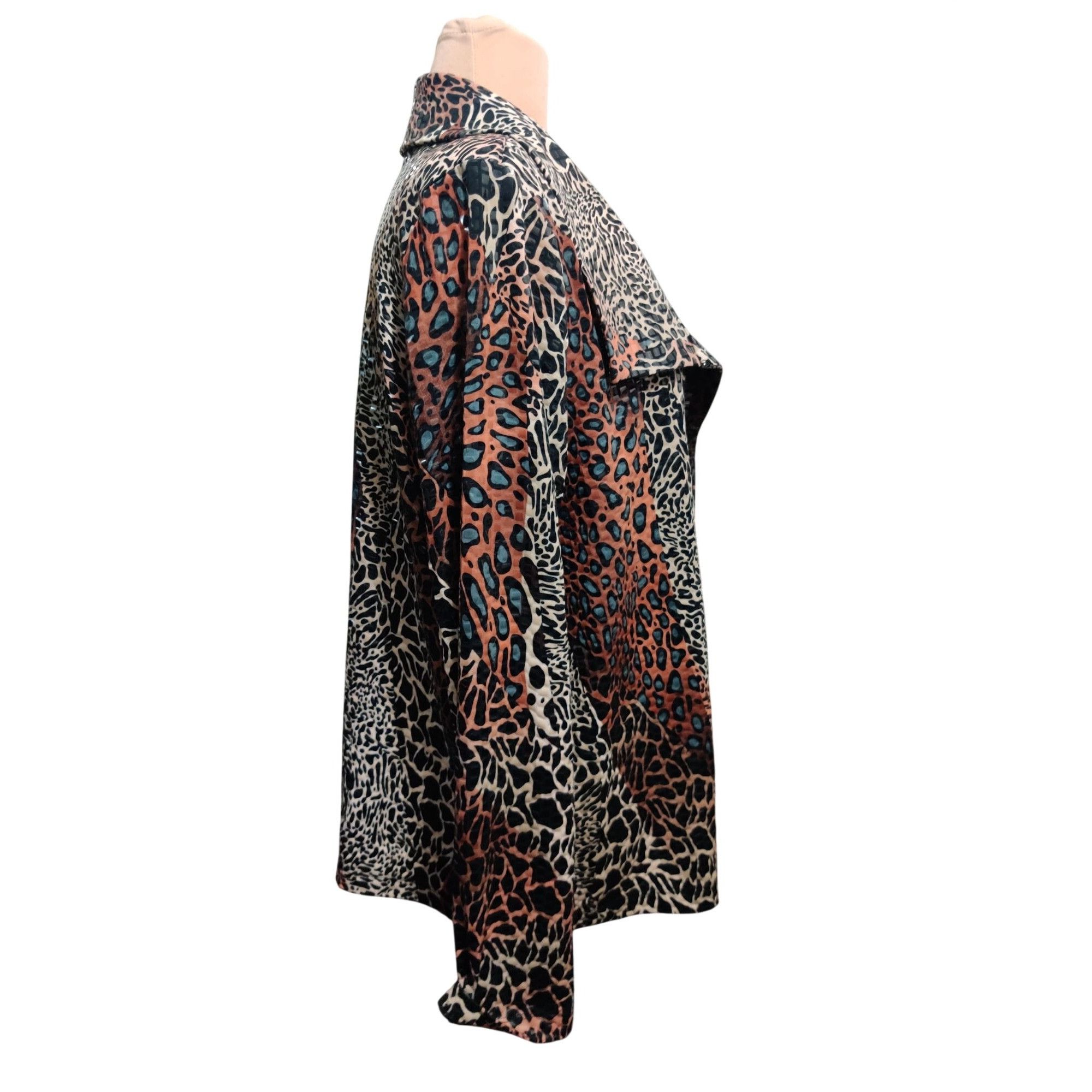 Vintage Vintage Simonton Says XL Y2K Glossy Textured Animal Print St Size XL / US 12-14 / IT 48-50 - 4 Thumbnail