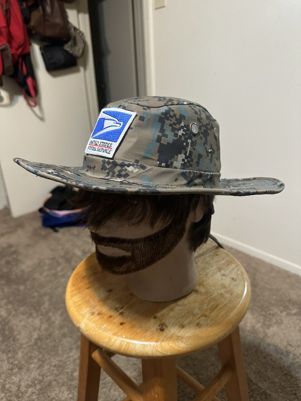 Anti Social Social Club Vintage USPS Mailman “Camouflage” bucket hat 90s Size ONE SIZE - 6 Thumbnail