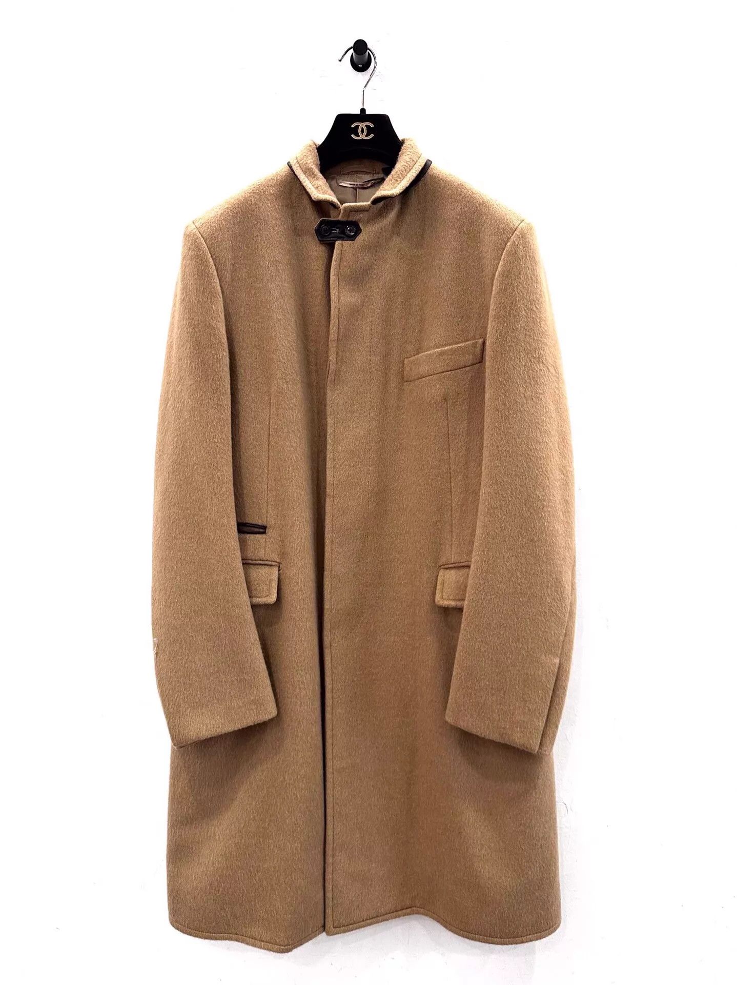Hermes Hermes Men's Brown Cashmere Double Pocket Coat 52 Size US L / EU 52-54 / 3 - 1 Thumbnail