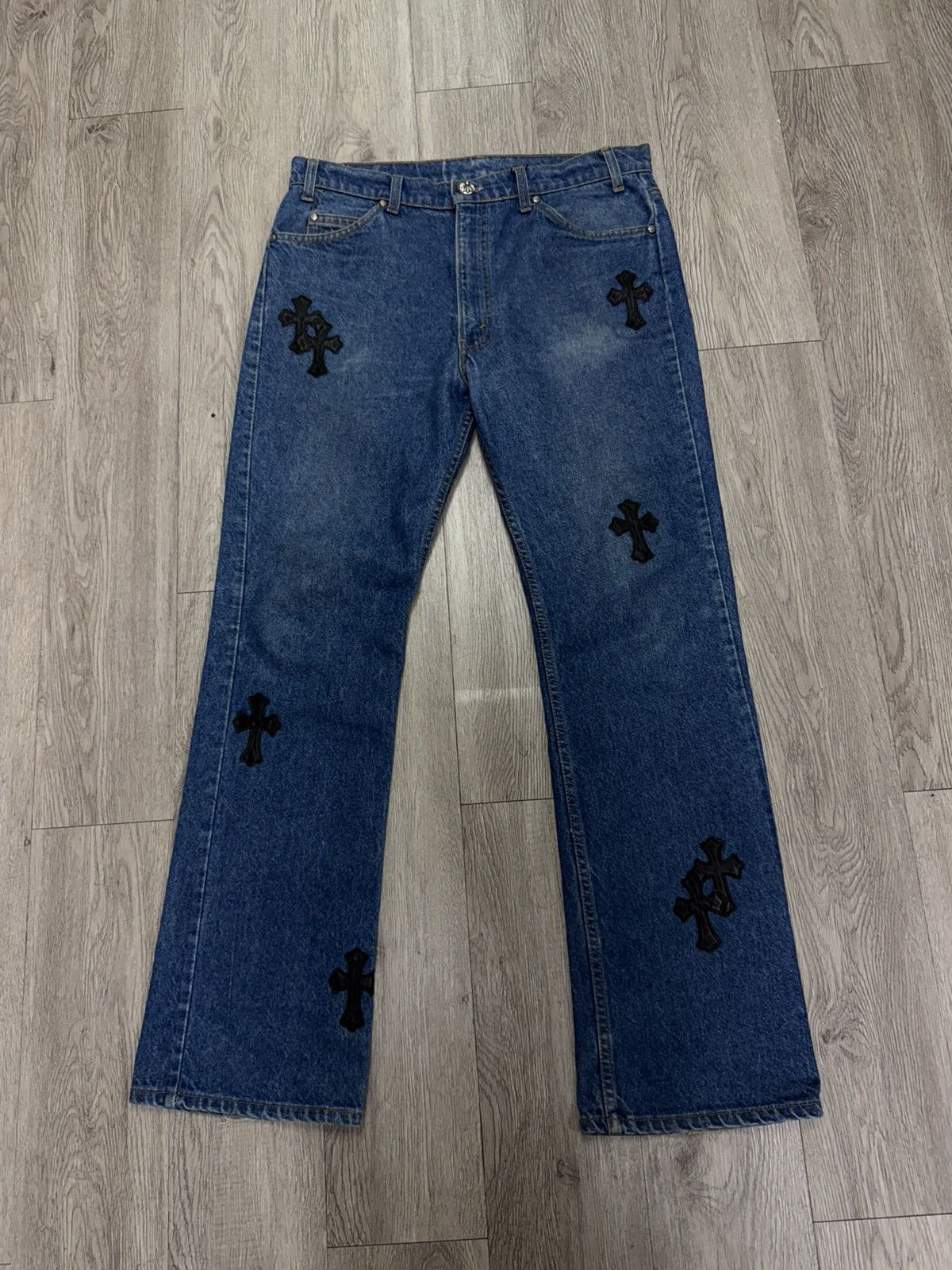 Chrome Hearts Chrome Hearts Dark Wash 517 Levis Jeans Size US 34 / EU 50 - 1 Thumbnail
