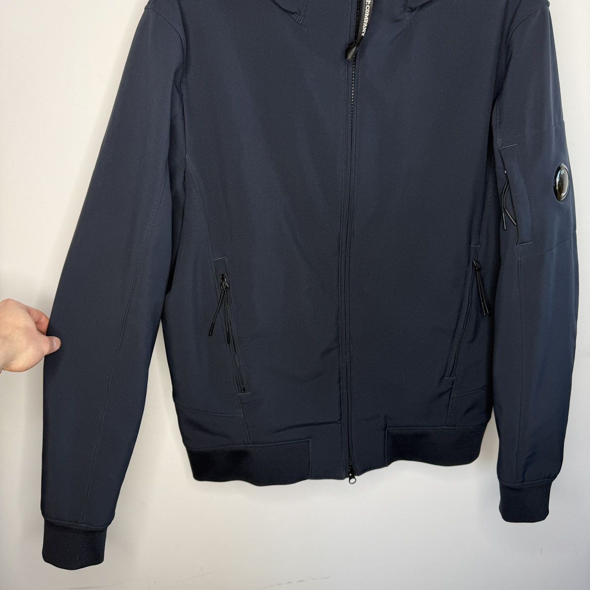 C.P. Company Cp Company Softshell Jacket Dark Navy Glass Logo Size US L / EU 52-54 / 3 - 5 Thumbnail