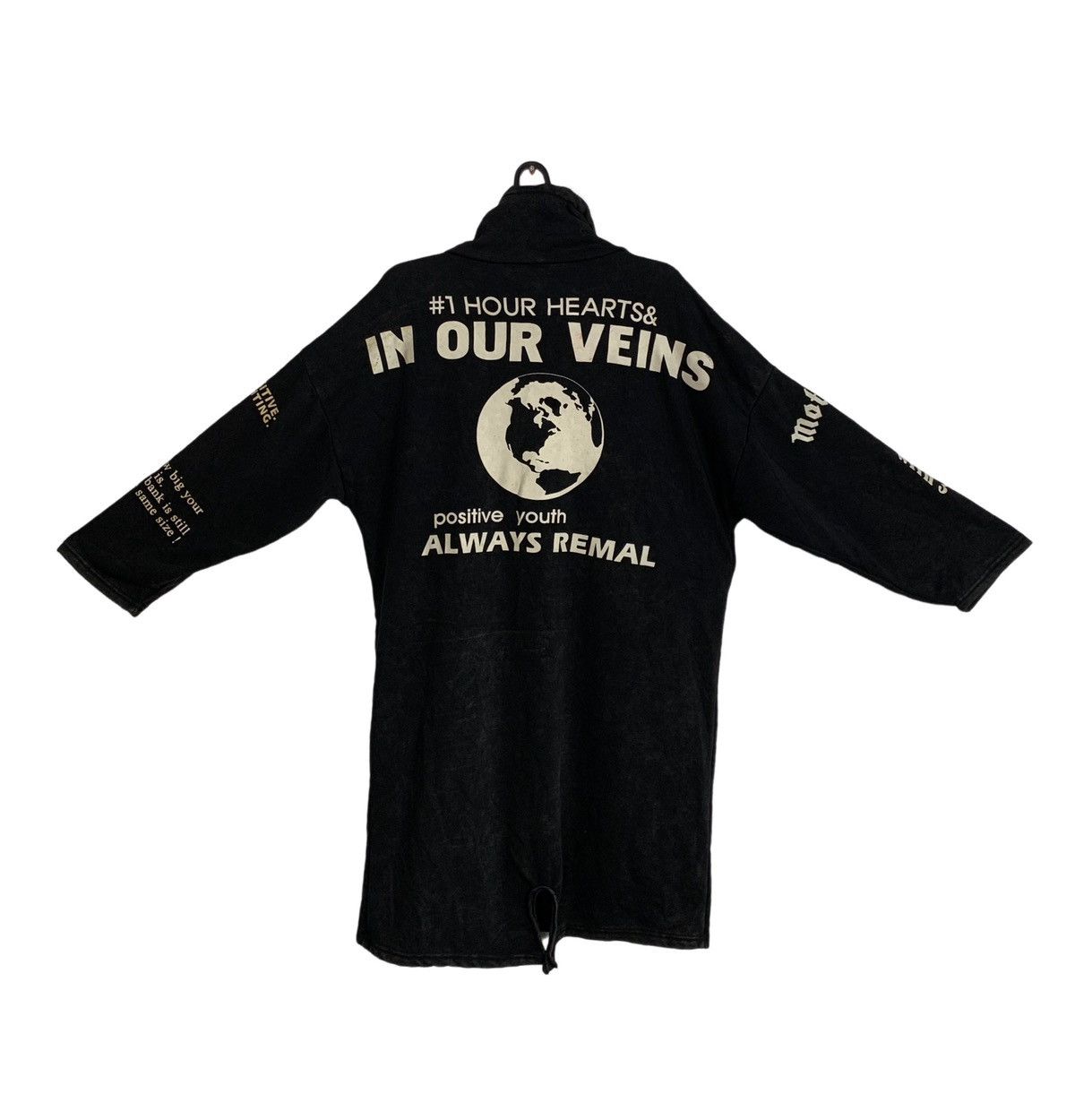 Japanese Brand 1 Hour Hearts Our Veins Name Rock Band List Punk Parka Size L / US 10 / IT 46 - 2 Thumbnail