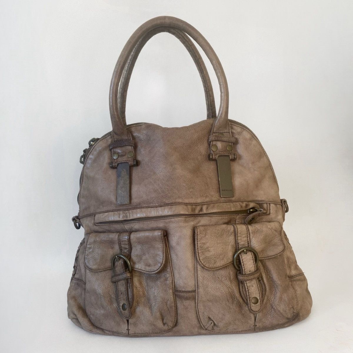 Vintage LEATHER BAG Size ONE SIZE - 2 Thumbnail