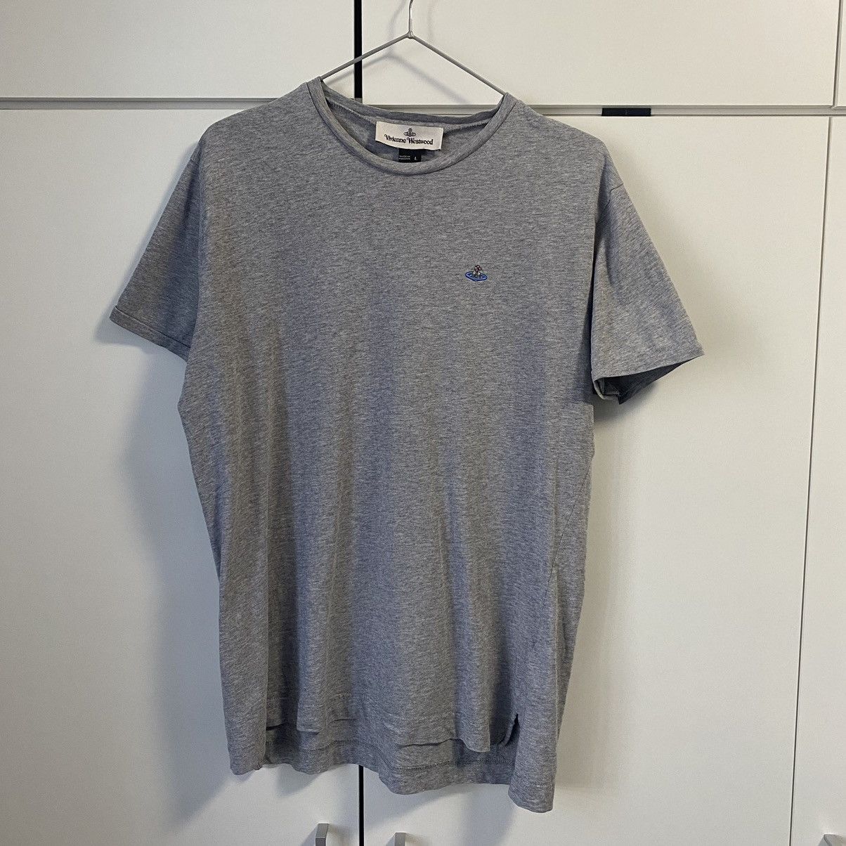 Vivienne Westwood Vivienne Westwood Grey T-Shirt Size Mens L Small Logo Size US L / EU 52-54 / 3 - 1 Thumbnail