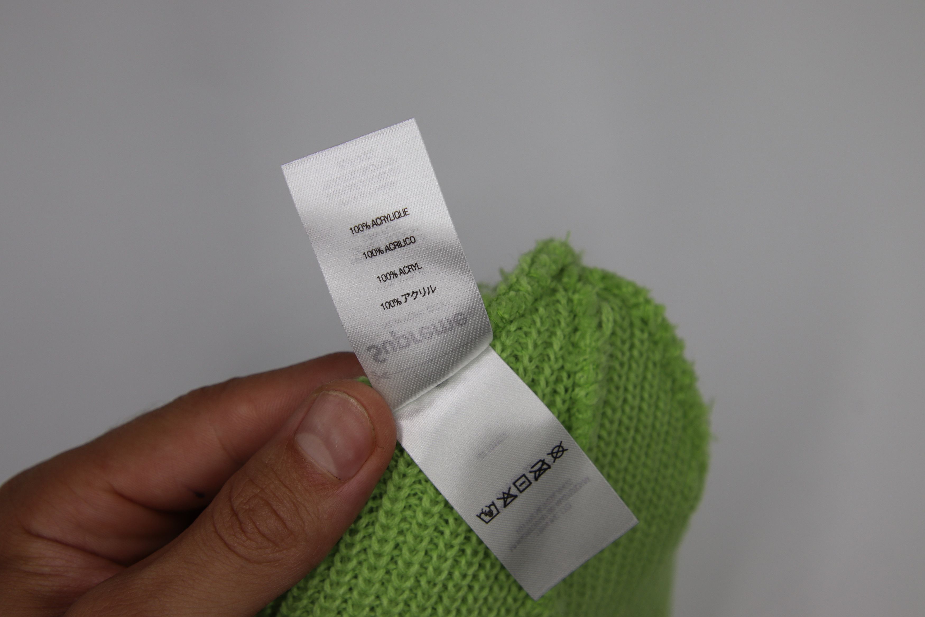 Supreme Supreme Loose Gauge Beanie Light Neon Green (FW21) Size ONE SIZE - 4 Thumbnail