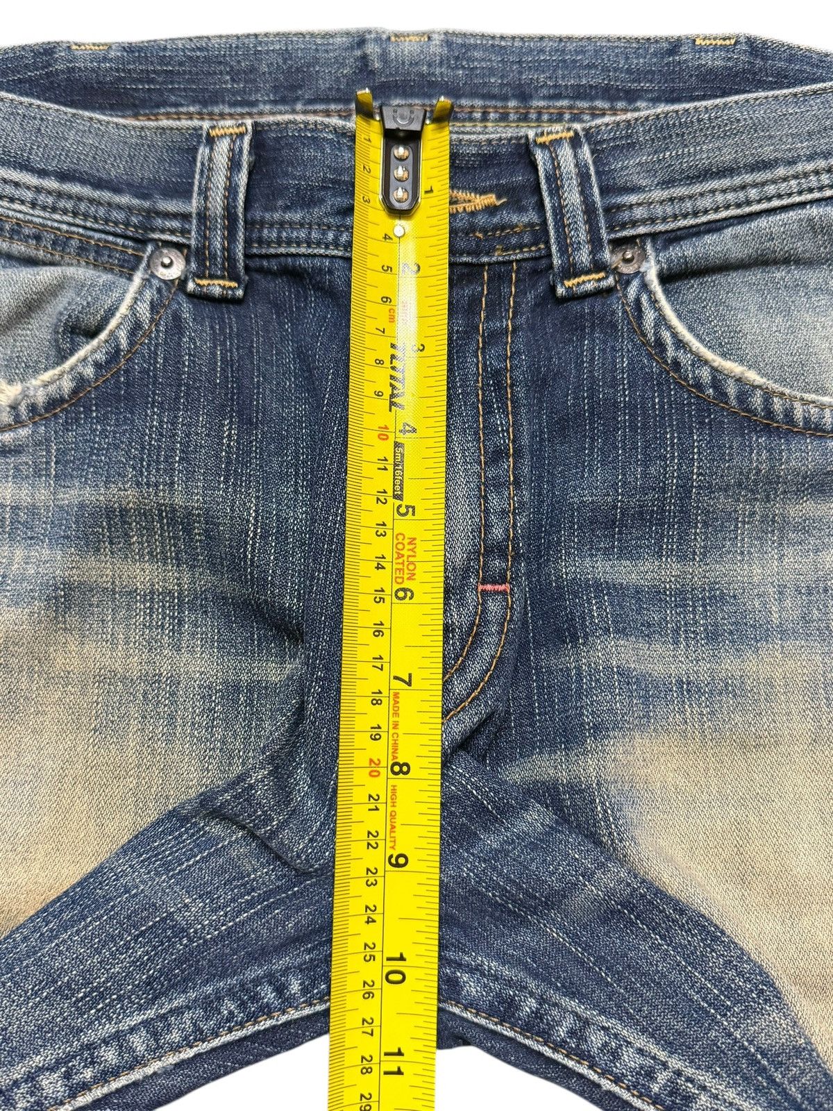 Wrangler Vtg Y2K Wrangler Mud Wash Faded Whisker Distress Straight Size US 33 - 12 Thumbnail