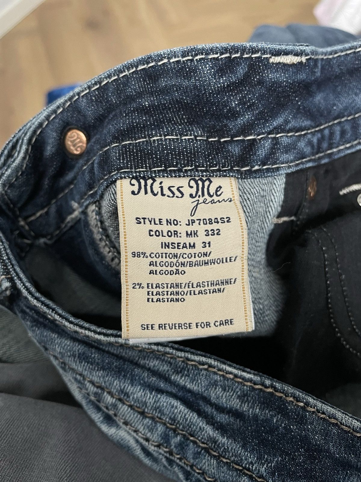 Miss Me × Rock Revival × True Religion Miss Me Vintage Y2k Avant Garde Denim Jeans Trousers Pants Size 31" - 11 Thumbnail