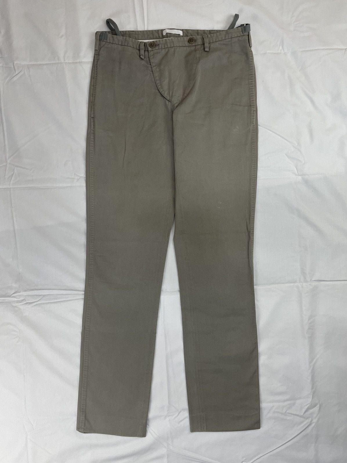 Helmut Lang 2004 Helmut Lang Double Fly Hand Stitch Tailor Pants Vintage Size US 32 / EU 48 - 1 Thumbnail