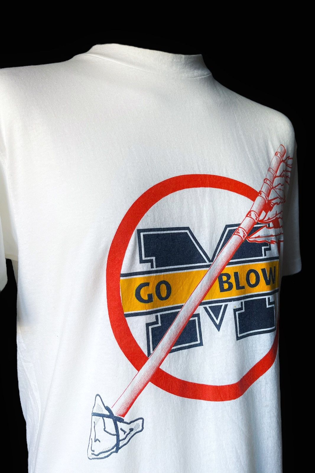 Hanes × NCAA × Vintage 1990’s NCAA Michigam State Spartans ‘Go Blow’ t shirt L Size US L / EU 52-54 / 3 - 2 Thumbnail