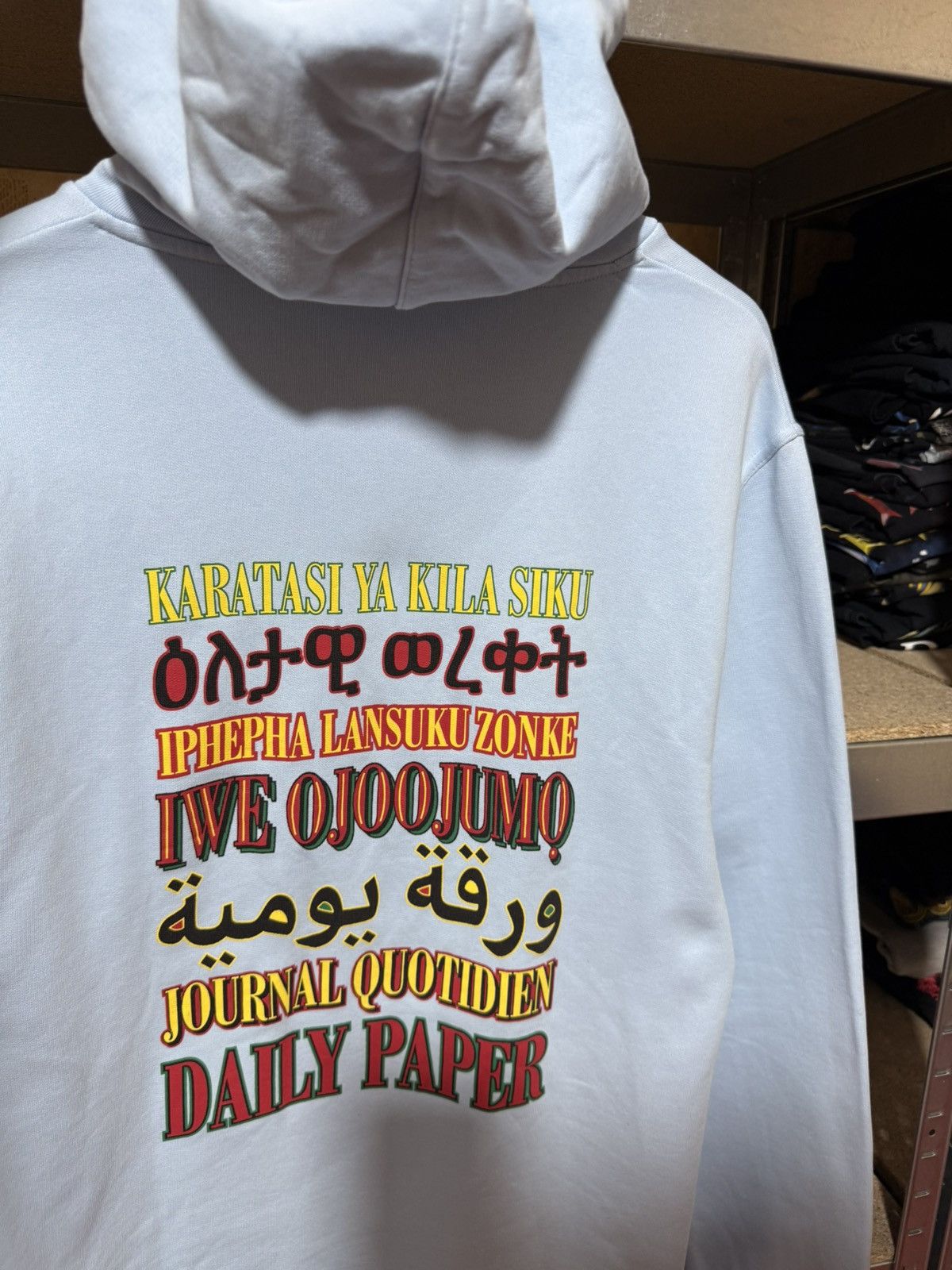 Daily Paper Rare Luxury Daily Paper Creative Blue Hoodie Y2K Hype CW24 Size US XL / EU 56 / 4 - 5 Thumbnail