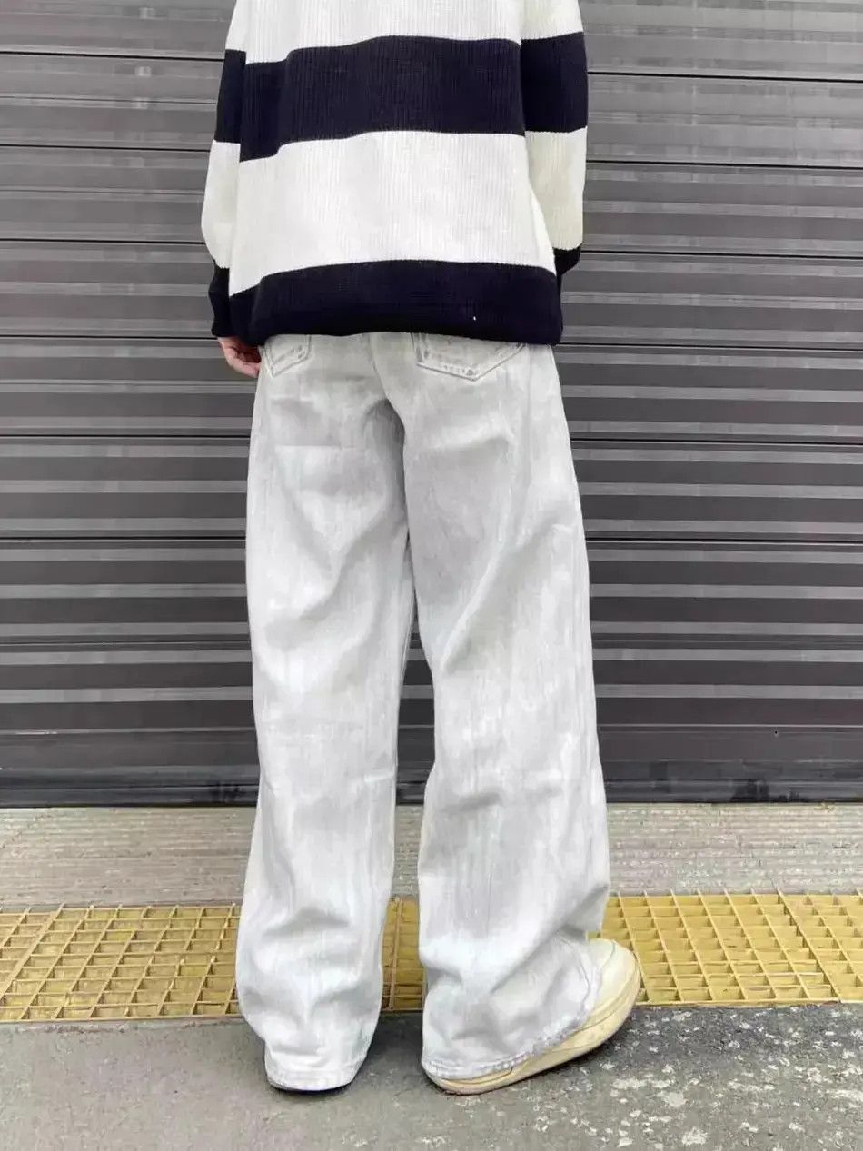 Japanese Brand Retro straight leg wide leg jeans Size US 30 / EU 46 - 6 Thumbnail