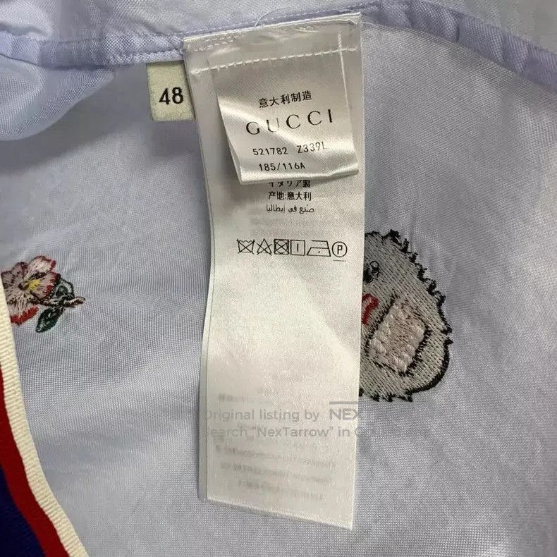 Gucci Gucci Embroidered Short Sleeve Shirt . Size US L / EU 52-54 / 3 - 4 Thumbnail