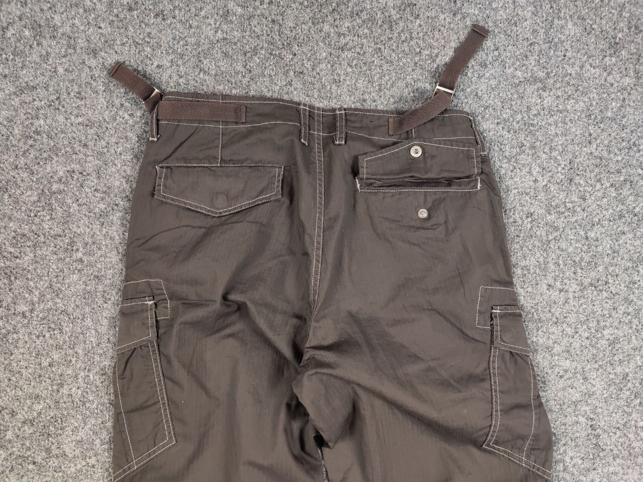 Japanese Brand Vintage 90's Japan Style Cargo Brown Pants Travis Scott Size US 31 - 16 Thumbnail