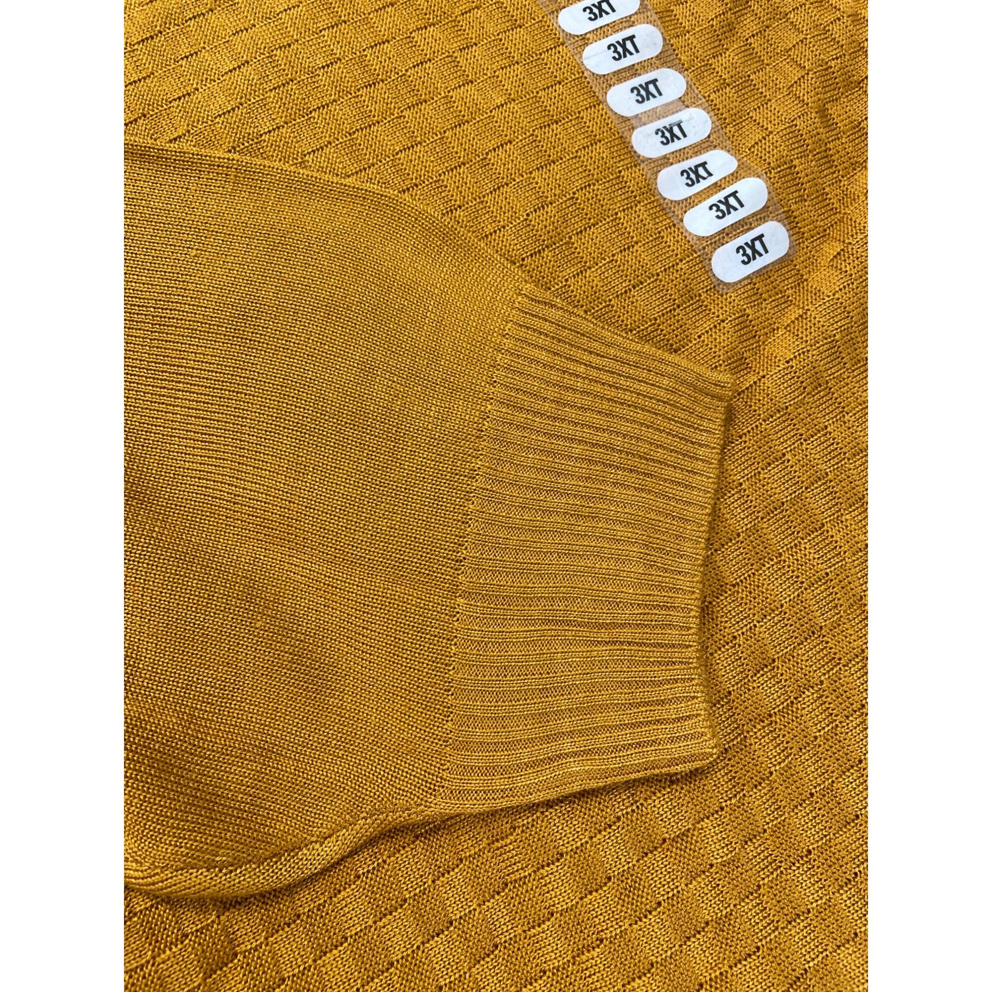 Stacy Adams Stacy Adams Mens Gold Rust Knit Casual Dress Sweater Size 3X Size US XXL / EU 58 / 5 - 4 Thumbnail