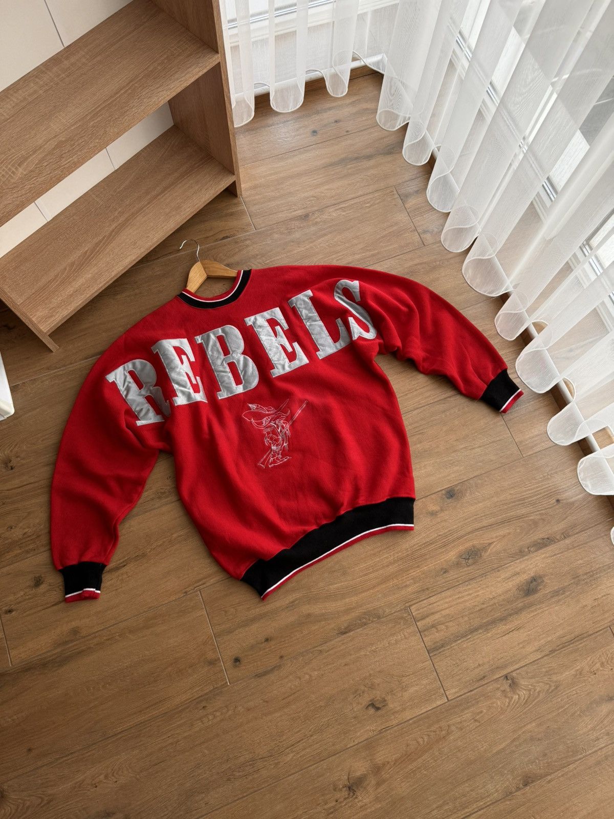 NHL × Vintage Vintage Rebels Red Druid Hockey by Legends Logo Sweatshirt Size US M / EU 48-50 / 2 - 2 Thumbnail