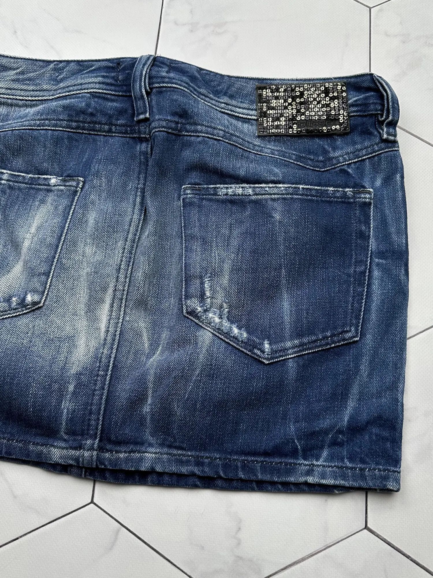 Diesel Diesel Vintage Faded Mini Skirt (B82) Size 29" - 8 Thumbnail