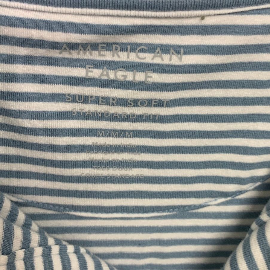 American Eagle Outfitters 2 New American Eagle Mens Medium Short Sleeve Striped Polos Size US M / EU 48-50 / 2 - 3 Thumbnail