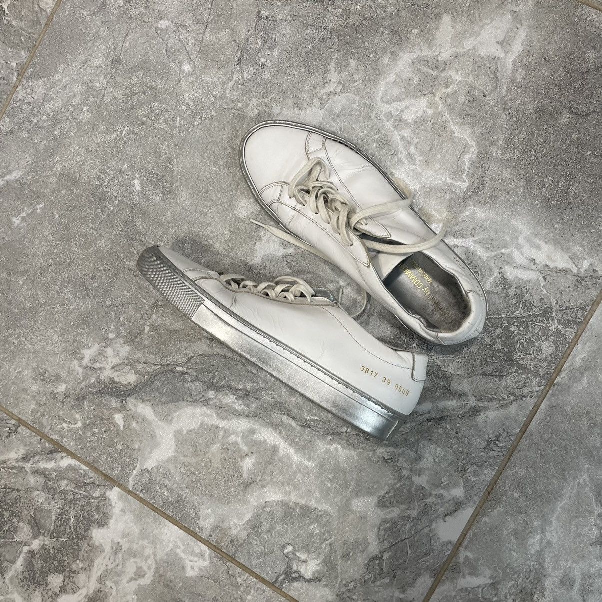 Common Projects Common Projects Achilles Low Grey silver shoes sneakers boot Size US 6 / EU 39 - 1 Thumbnail