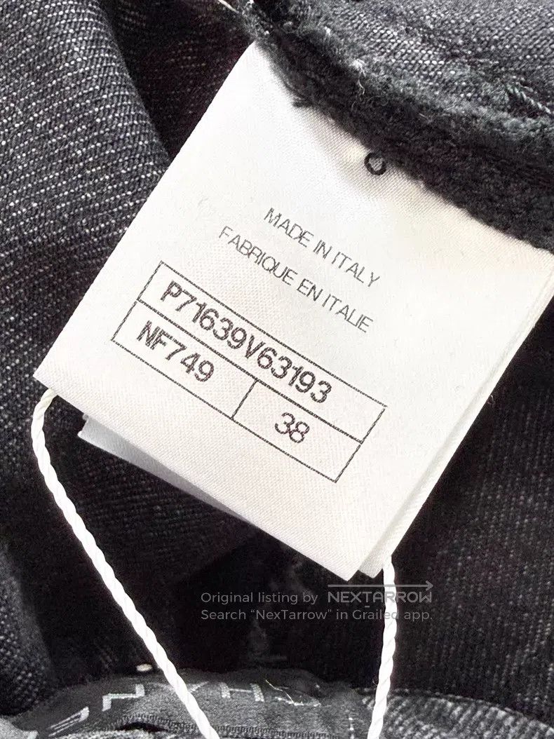 Chanel Chanel Silver double C full logo denim trousers Size 25" / US 0 / IT 36 - 6 Thumbnail