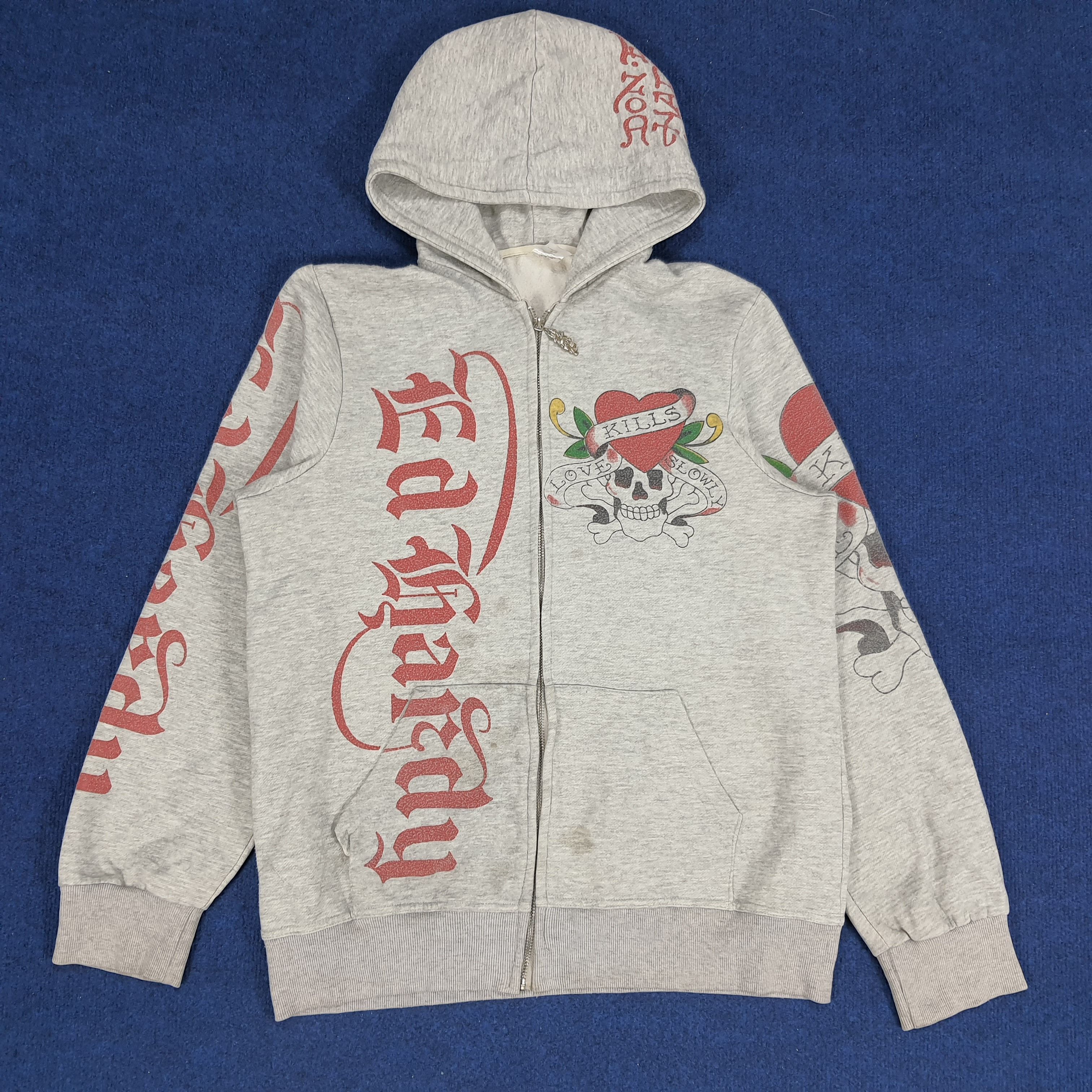 Christian Audigier × Ed Hardy × Vintage Vintage Ed Hardy by Christian Audigier Designer Hoodie Size US M / EU 48-50 / 2 - 4 Thumbnail