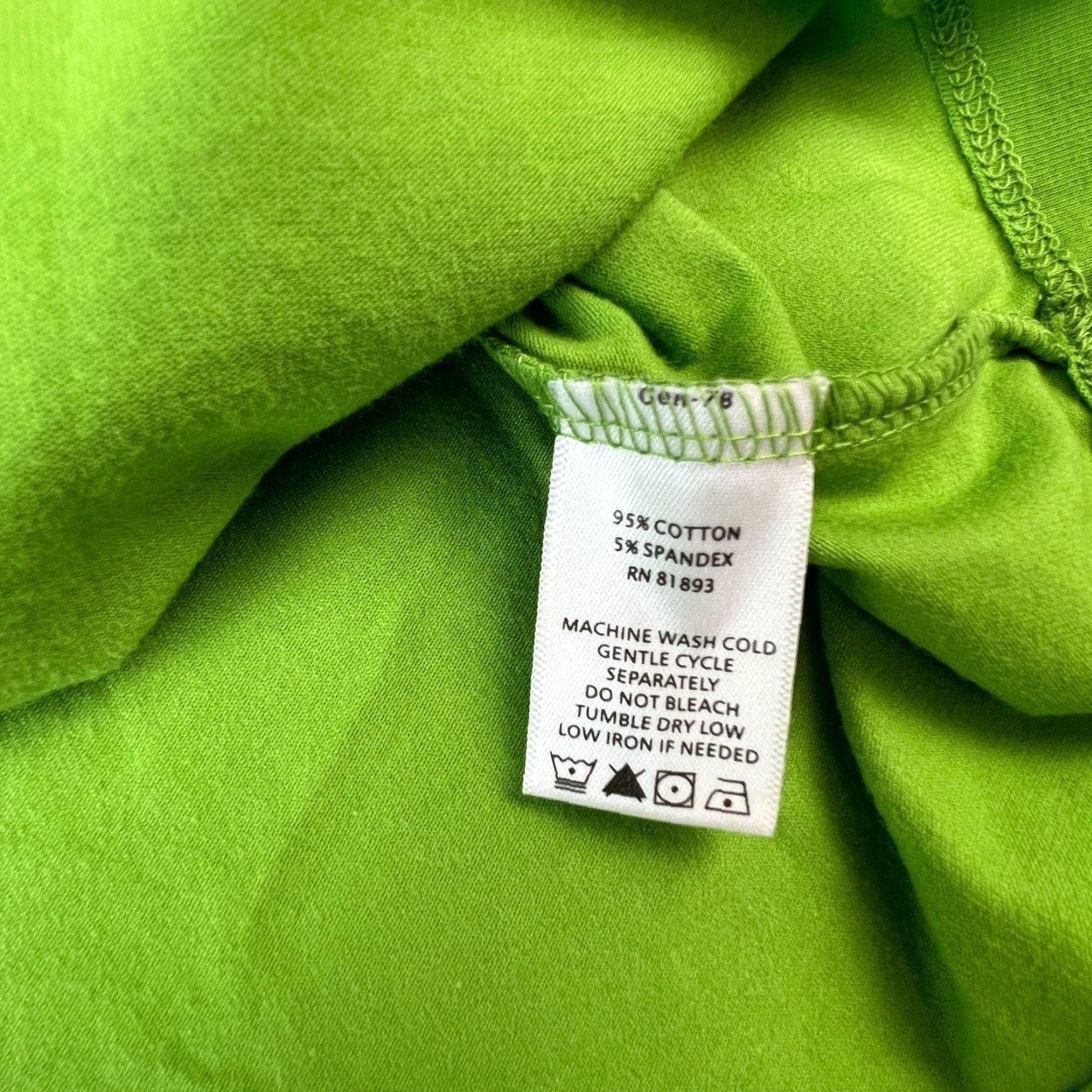 CO Denim + Company Womens Small Green Ruffle Neck 3/4 Sleeve Casual Knit Top Size S / US 4 / IT 40 - 4 Thumbnail