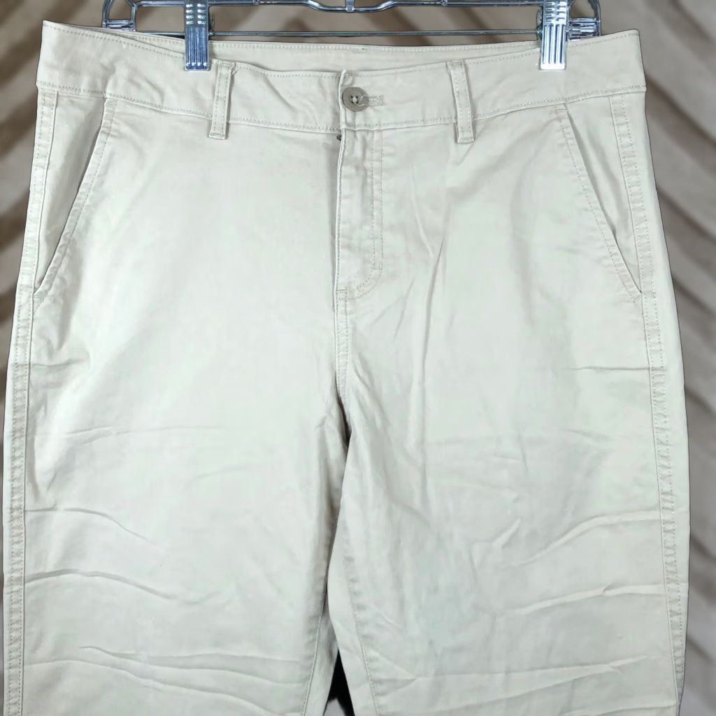 Eddie Bauer Eddie Bauer Womens Pants Tan Mid Rise Slim Straight Chino Stretch 8 Size 24" / US 00 / IT 34 - 1 Thumbnail