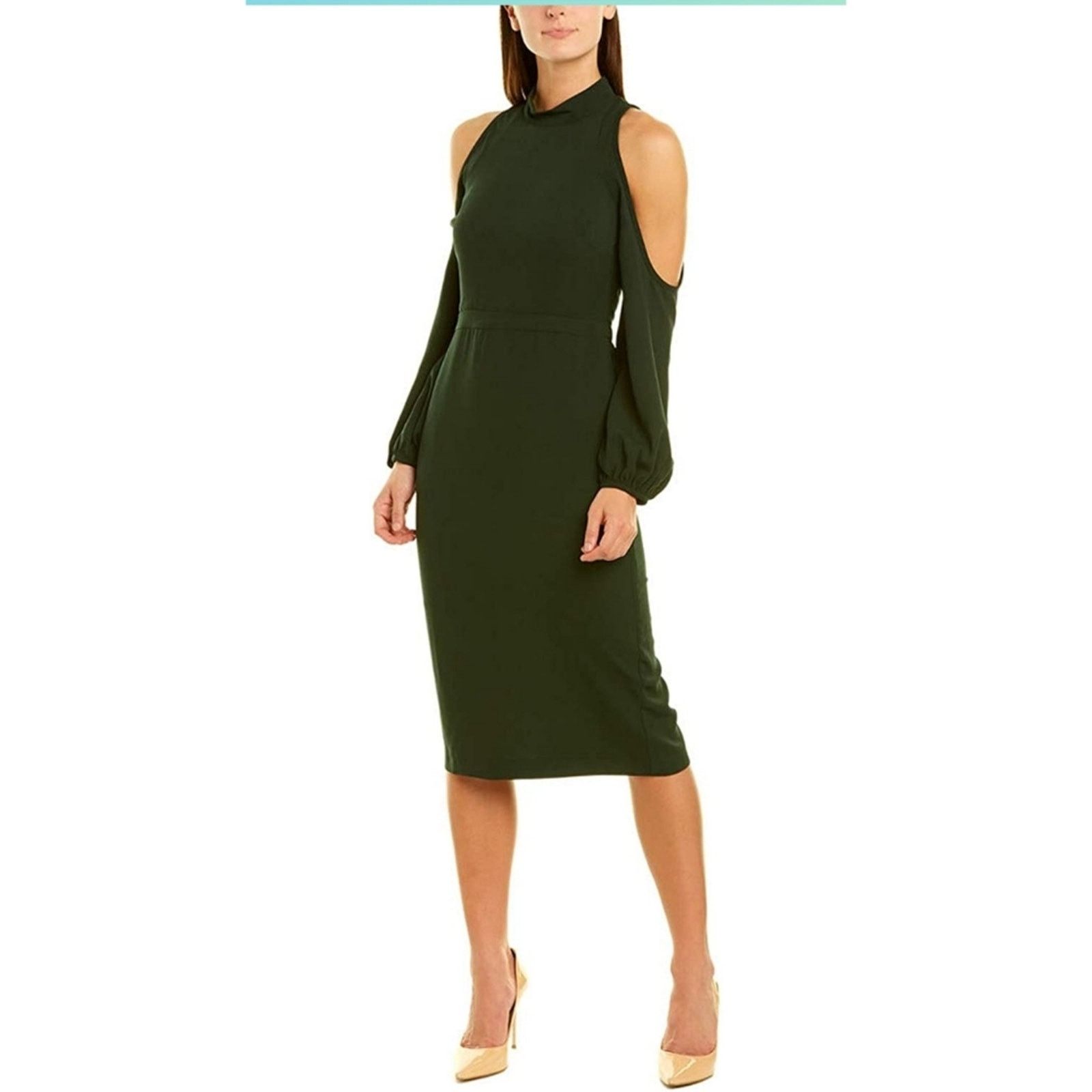 Other Ali and Jay Women's Power Shoulder Sheath Dress size Small Size S / US 4 / IT 40 - 3 Thumbnail